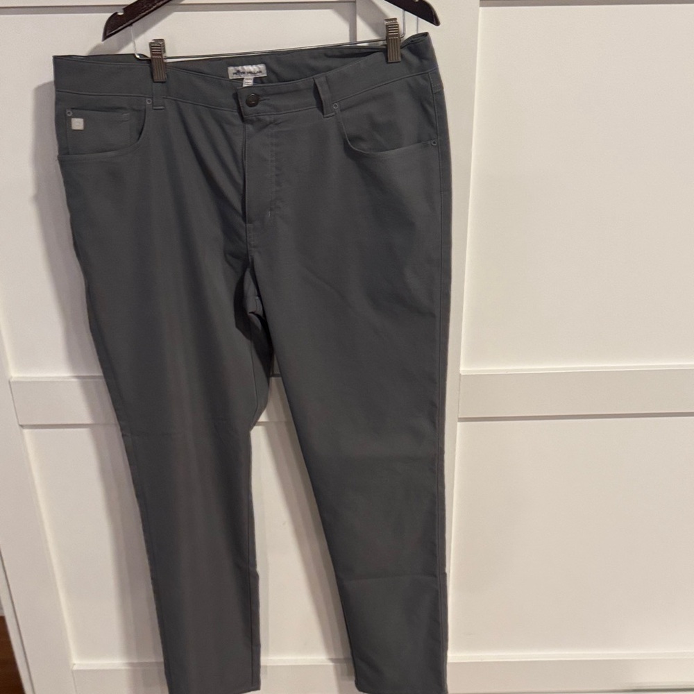 Peter Millar Charcoal 5 pocket Golf Pants